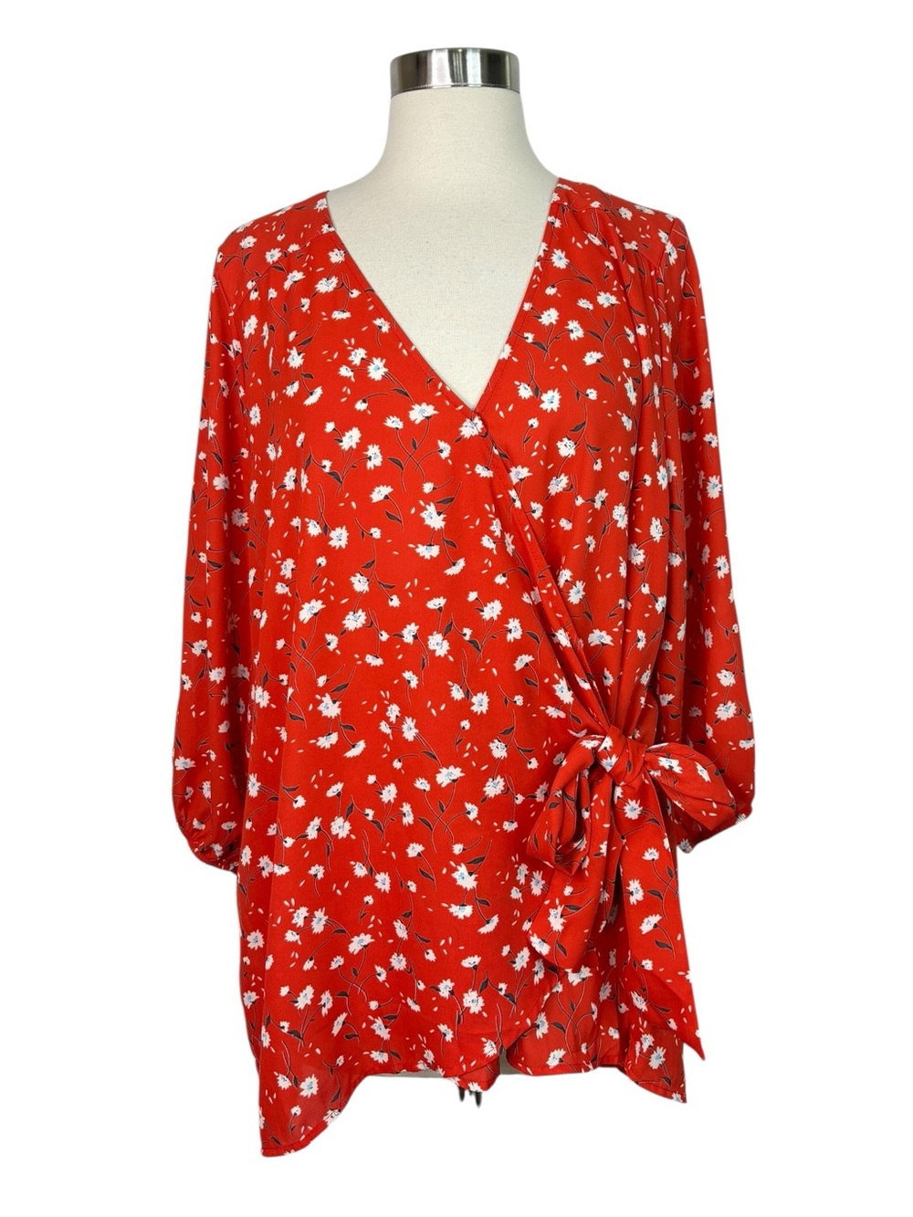 Stitch Fix l West Kei Floral Wrap Blouse, 1X